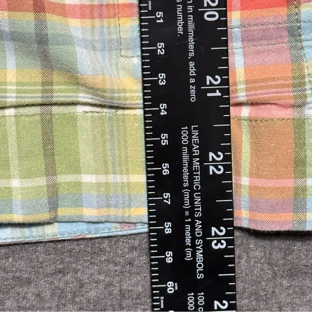 Christopher & Banks Plaid Sleeveless Zip Up Shirt Stretch Size XL - Picture 9 of 10